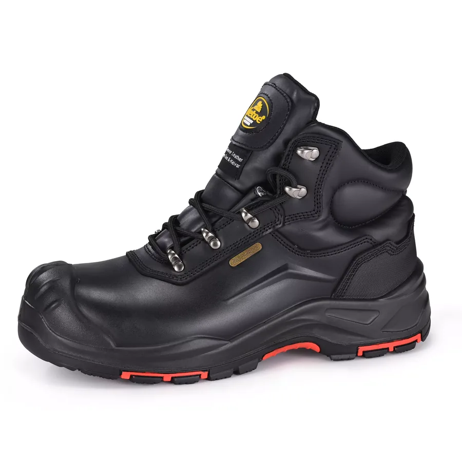 Safetoe waterproof safety ankle boot with clear Safetoe branding